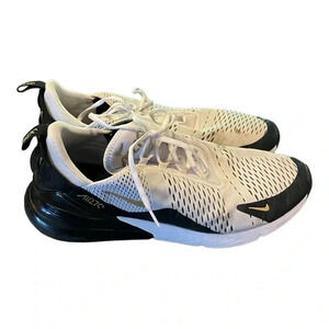 Nike Air max 270 White/Metallic Gold Men Sneakers AV7892-100- Men's Size 13